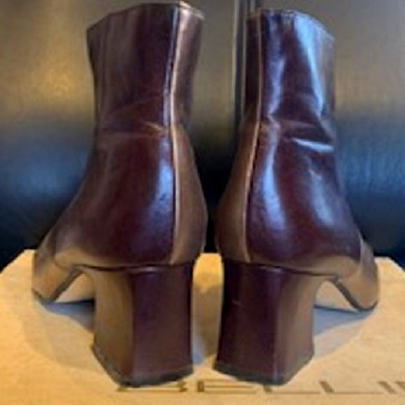 Women Bellini Virginia Genuine Leather Boots Dress Booties 7W - Picture 4 of 5